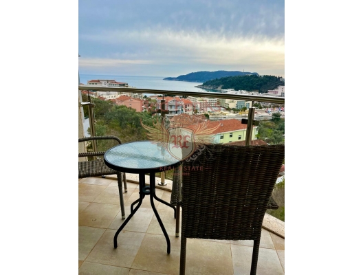 For sale three bedroom apartment in Becici with a sea view.
