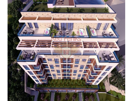 New residential complex in Becici on the first line, apartments for rent in Becici buy, apartments for sale in Montenegro, flats in Montenegro sale