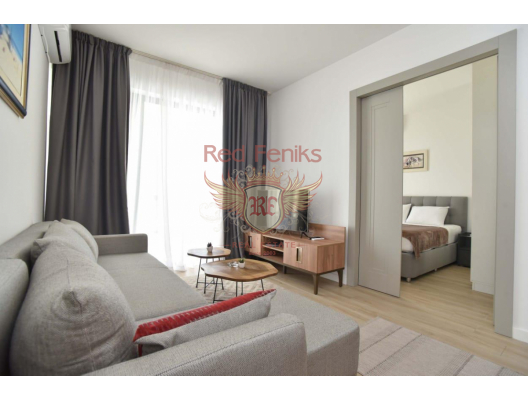 Apartment mit einem Schlafzimmer in Becici, erste Meereslinie, Hotel in Montenegro zum Verkauf, Hotelkonzeptwohnungen zum Verkauf in Becici