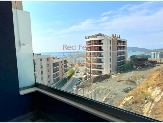 Apartment mit einem Schlafzimmer in Becici mit Meerblick., Wohnung mit Meerblick zum Verkauf in Montenegro, Wohnung in Becici kaufen, Haus in Region Budva kaufen