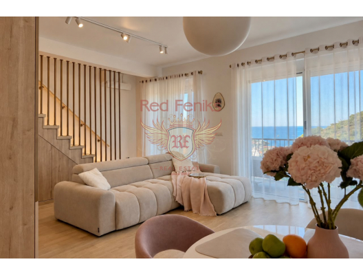 For sale Sea-view duplex apartment for sale in Pržno.